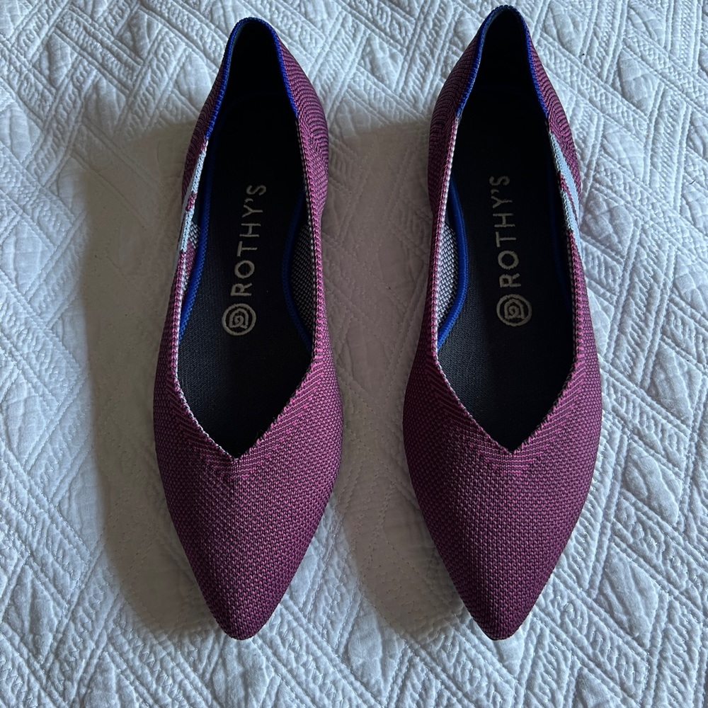 Rothy’s The Point Size 8 Magenta Racing Points